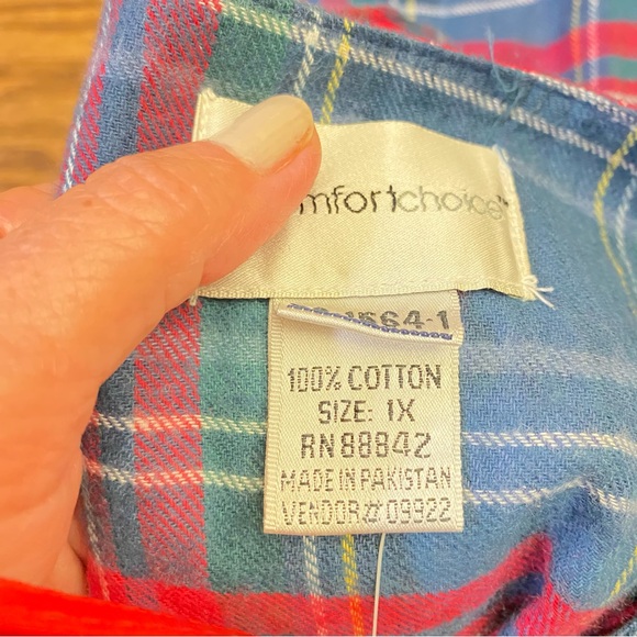 Comfort Choice Sz 1X snap front dress. - Picture 6 of 6